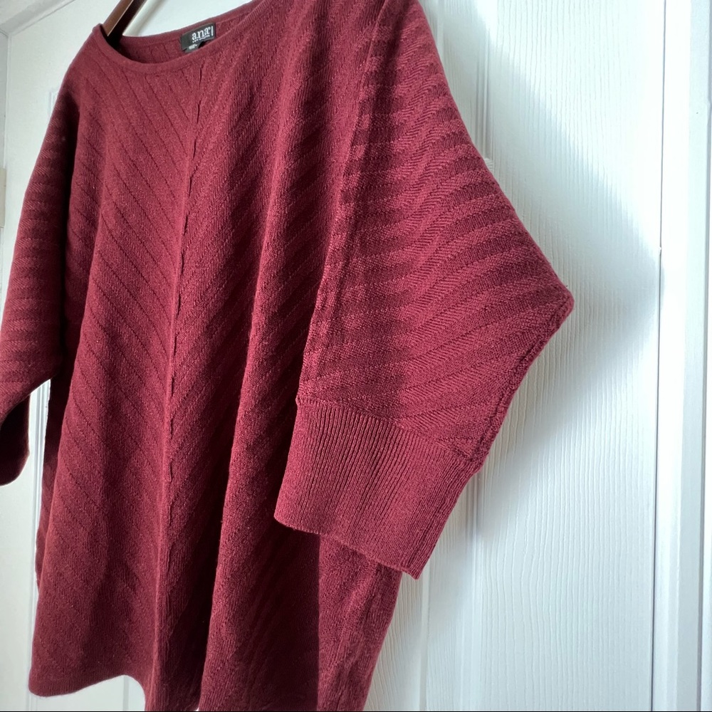 A.N.A Chevron Pattern Dolman Sweater -1X - Picture 4 of 7